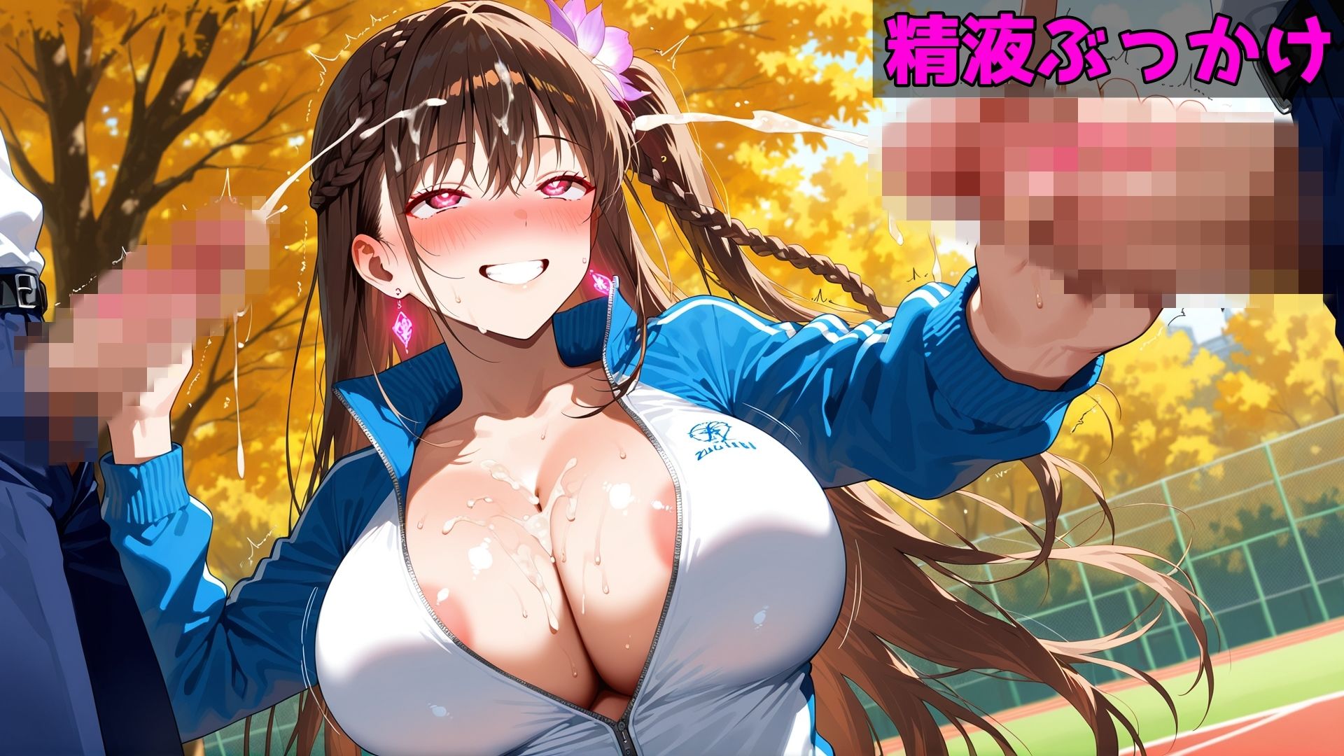 サンプル画像4:爆乳JKと性の運動会2 頑張ったご褒美でヤらせてくれた 〜ヤリマンギャル編〜(そふとえあー) [d_680631]