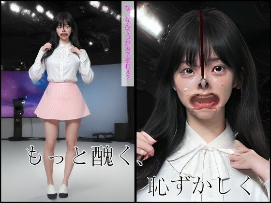 サンプル画像3:女子アナ顔面恥辱鼻フック物語(お鼻愛好倶楽部) [d_680700]