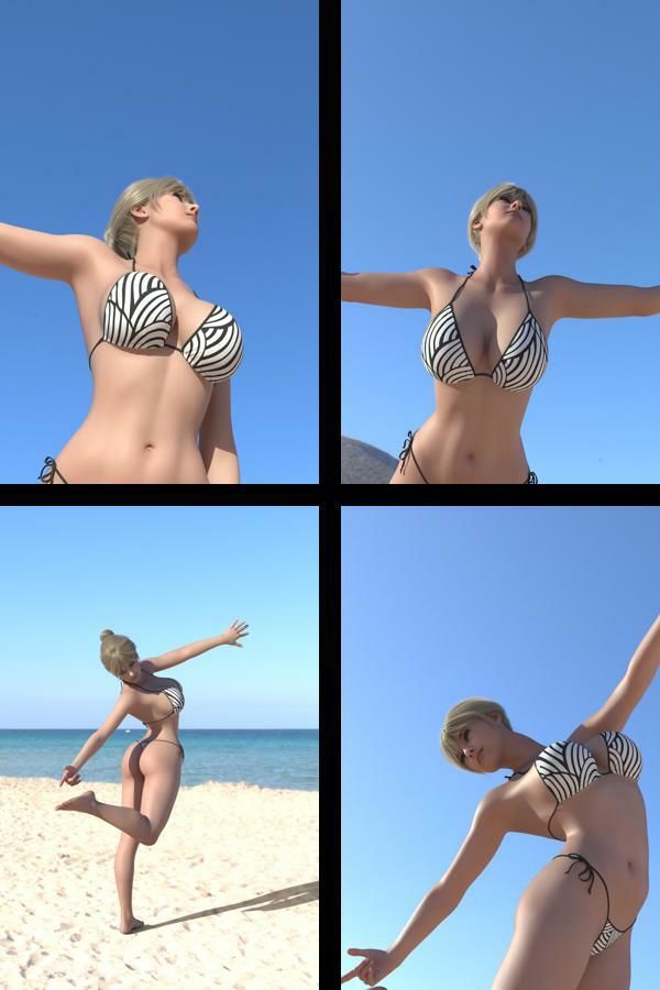 サンプル画像1:才色兼備の北米女教師エレン先生の水着モデル風写真集Teacher_01(Ozone_Layer) [d_680754]