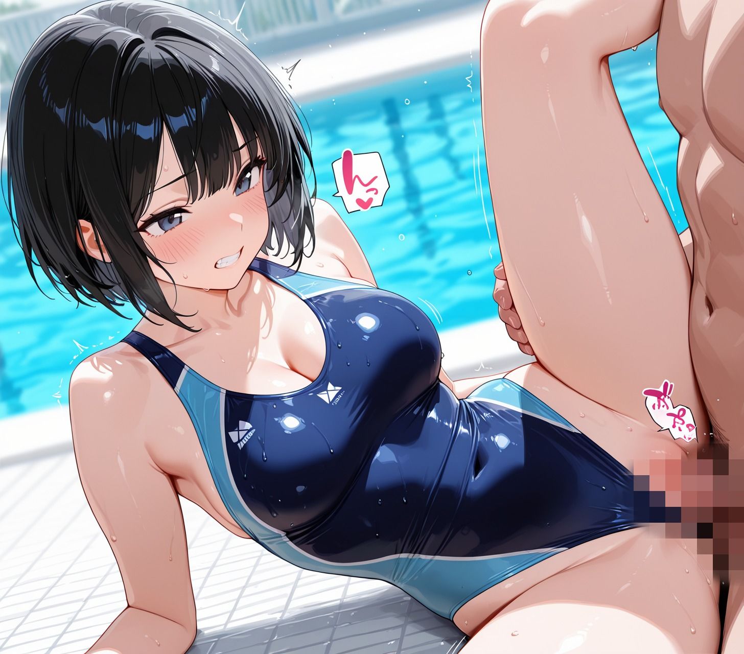 ハイレグ素股で興奮着衣SEX 画像10