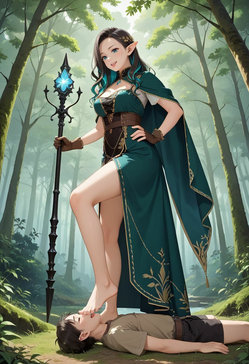 サンプル画像1:異世界M男は今日も土下座 エルフ編(wood man) [d_680904]