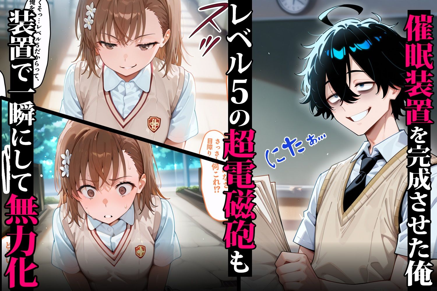 メス堕ちヒロインズ 〜催●支配で肉便器化 御坂美琴編〜 画像1