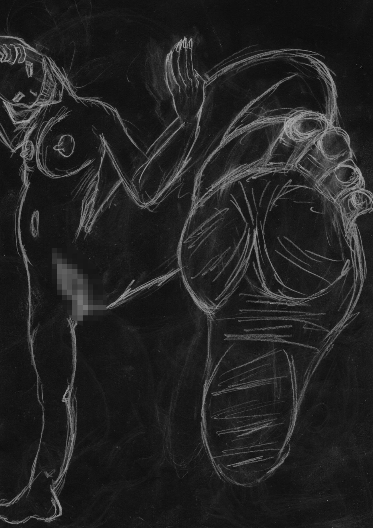 黒よりも黒いエロティックホラー黒戯絵集「マネキンポーズ4」 画像9