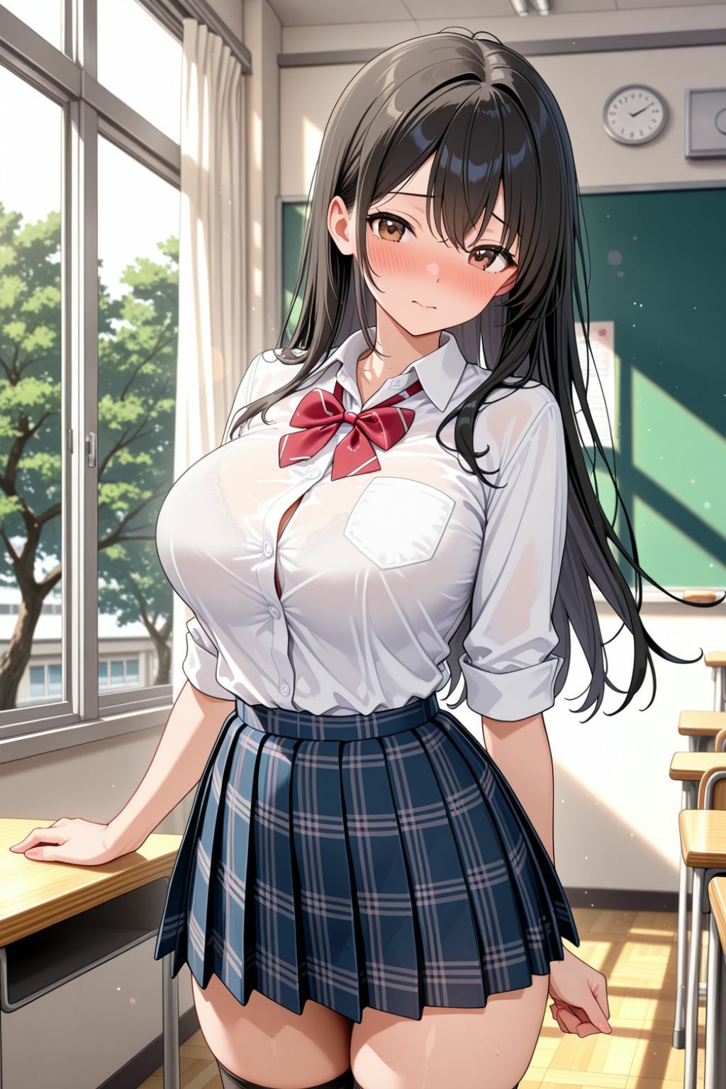 サンプル画像1:星蘭学園  名門に通う爆乳女子校生を調教し強引に孕ませ(こいぬスタジオ) [d_681093]