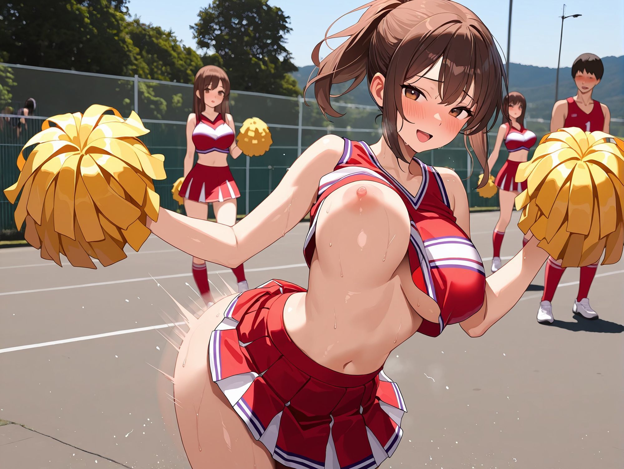爆乳応援 Vol.2 ― 汗と快感に濡れる爆乳チアたちの絶頂集団パフォーマンス 画像9
