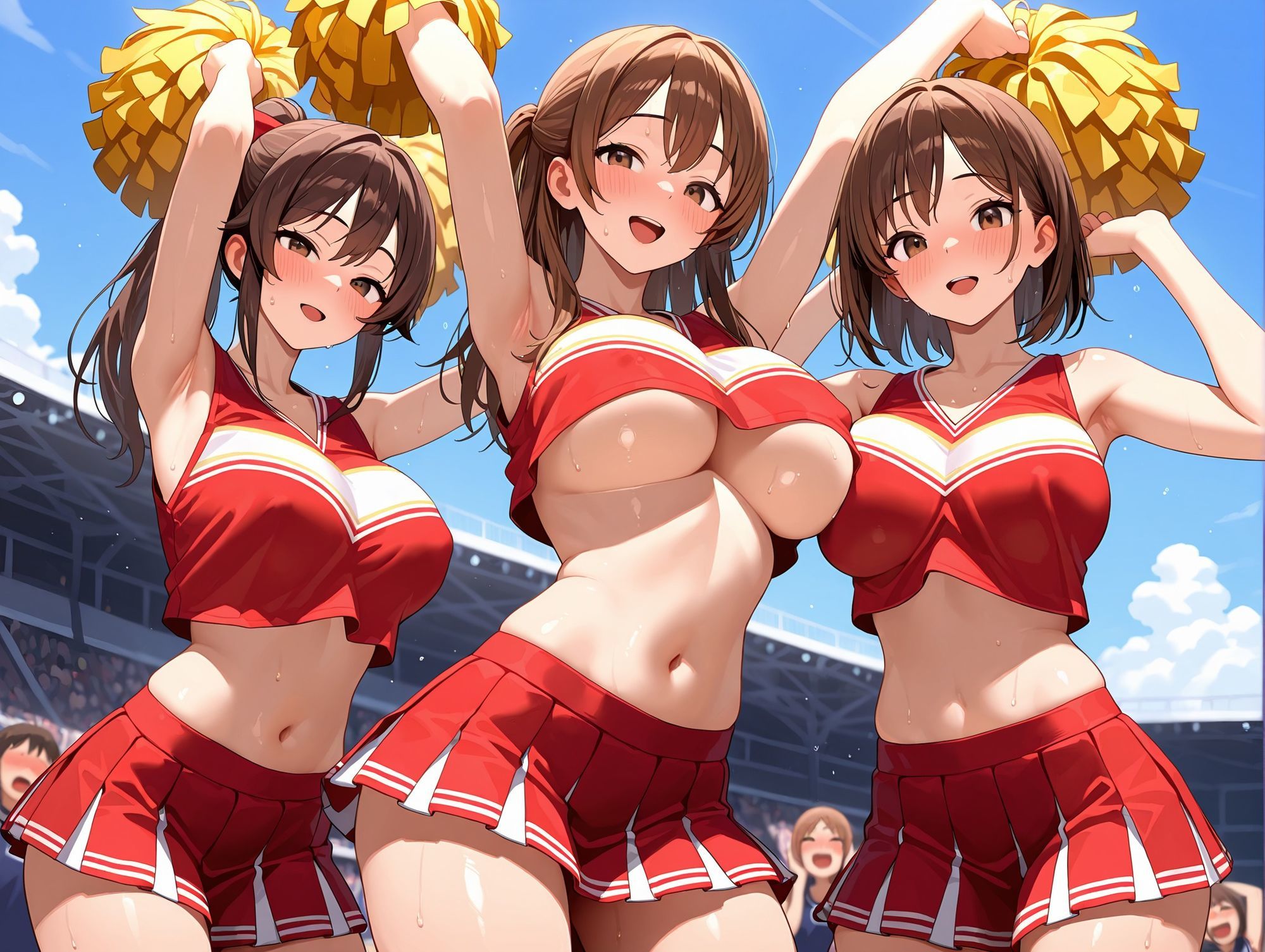 爆乳応援 Vol.2 ― 汗と快感に濡れる爆乳チアたちの絶頂集団パフォーマンス 画像10