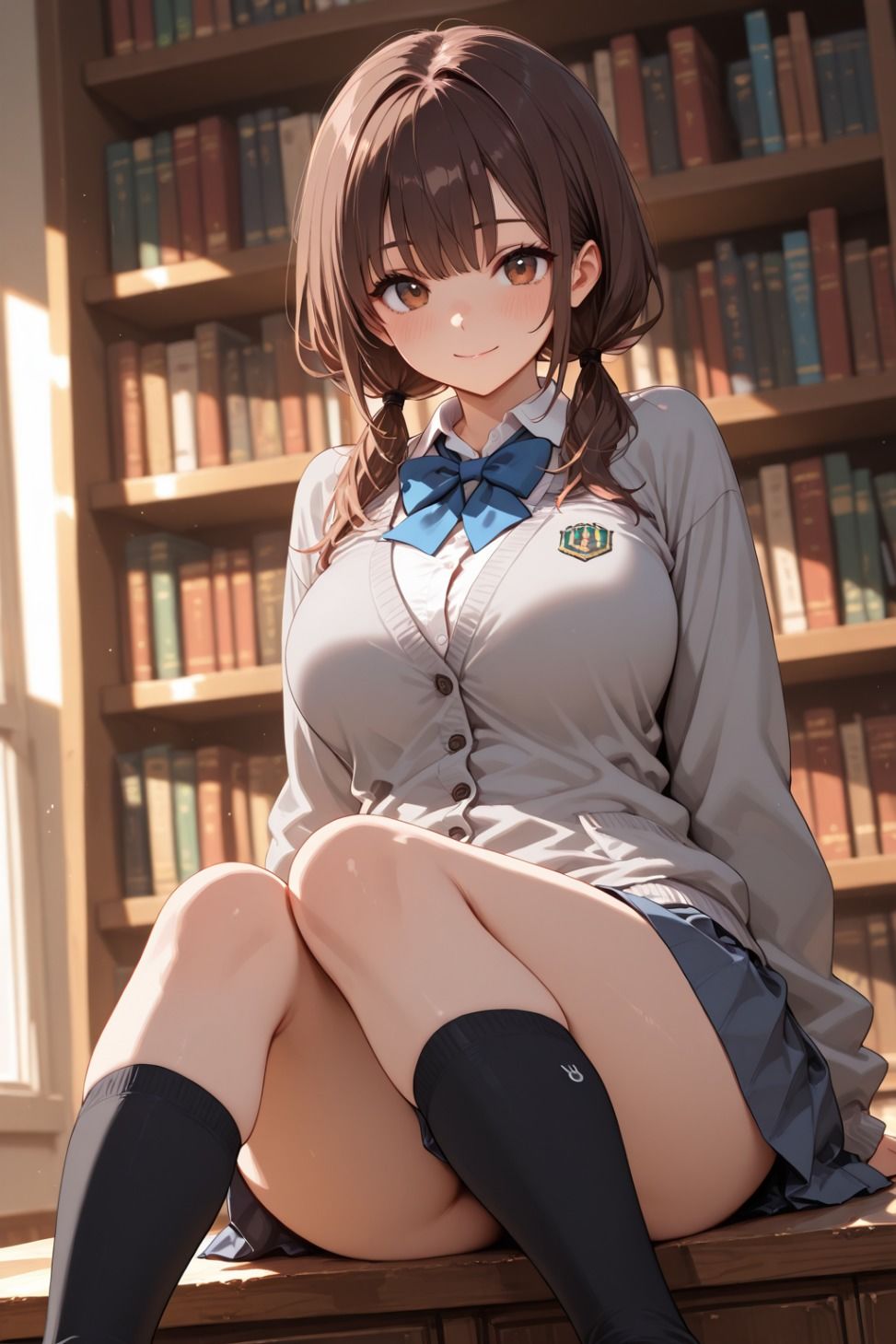 サンプル画像1:放課後、図書室で待ってるね(ぽよプッチ) [d_681214]