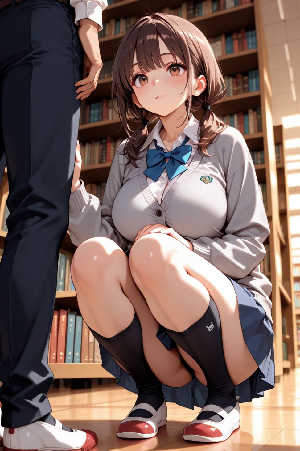 サンプル画像2:放課後、図書室で待ってるね(ぽよプッチ) [d_681214]