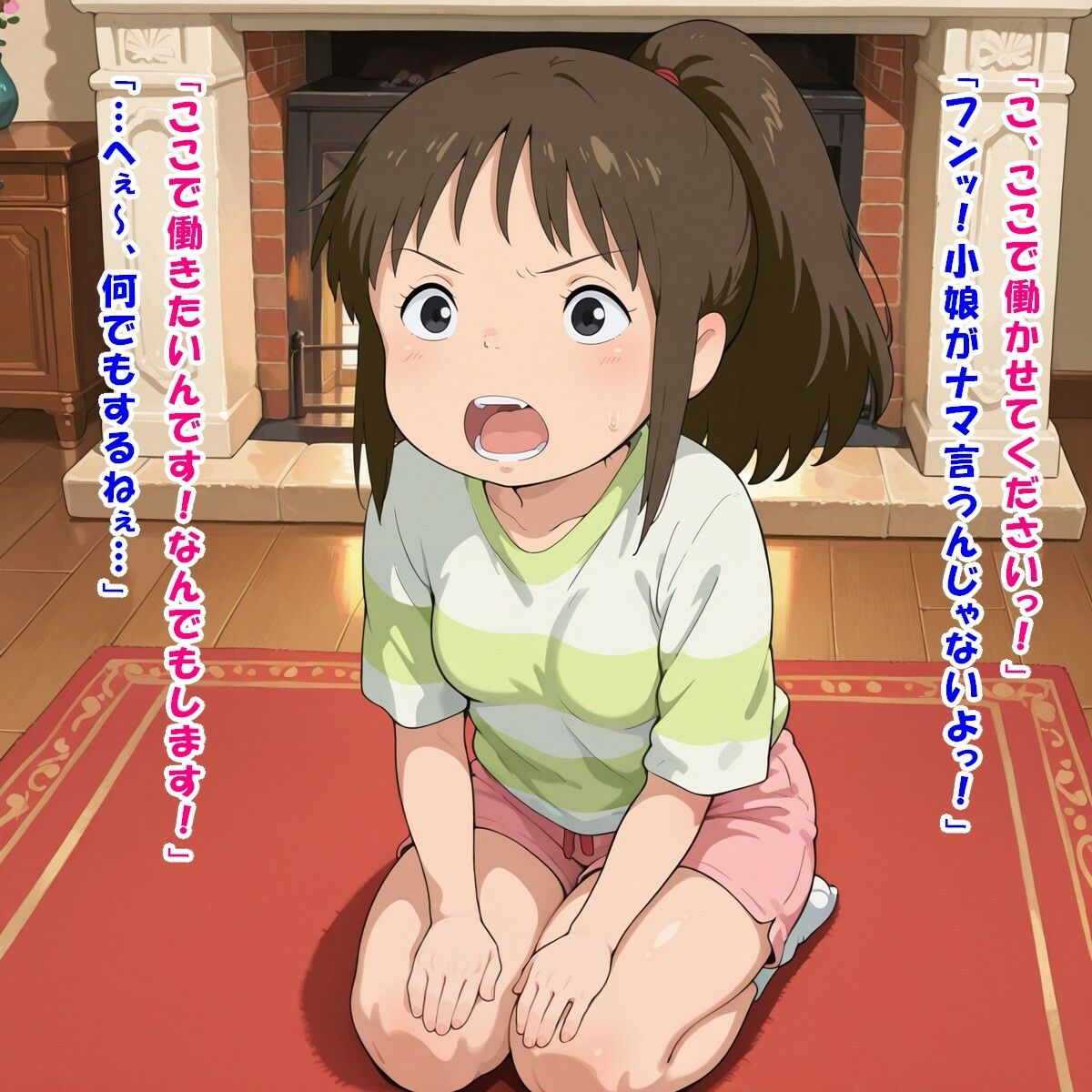 サンプル画像1:お客様は神様です（千/千と千〇の神〇し）(かものはし商会) [d_681263]