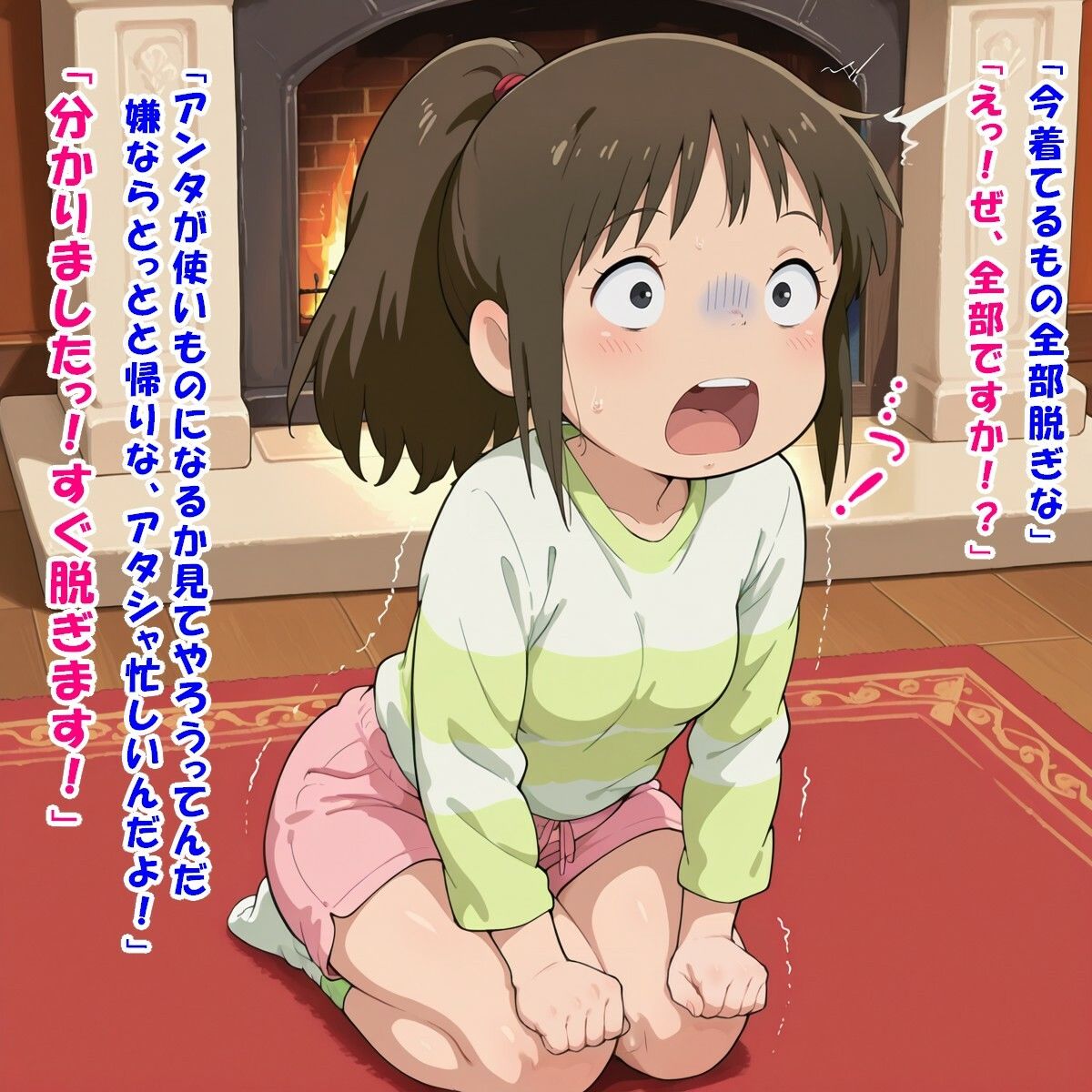 サンプル画像2:お客様は神様です（千/千と千〇の神〇し）(かものはし商会) [d_681263]