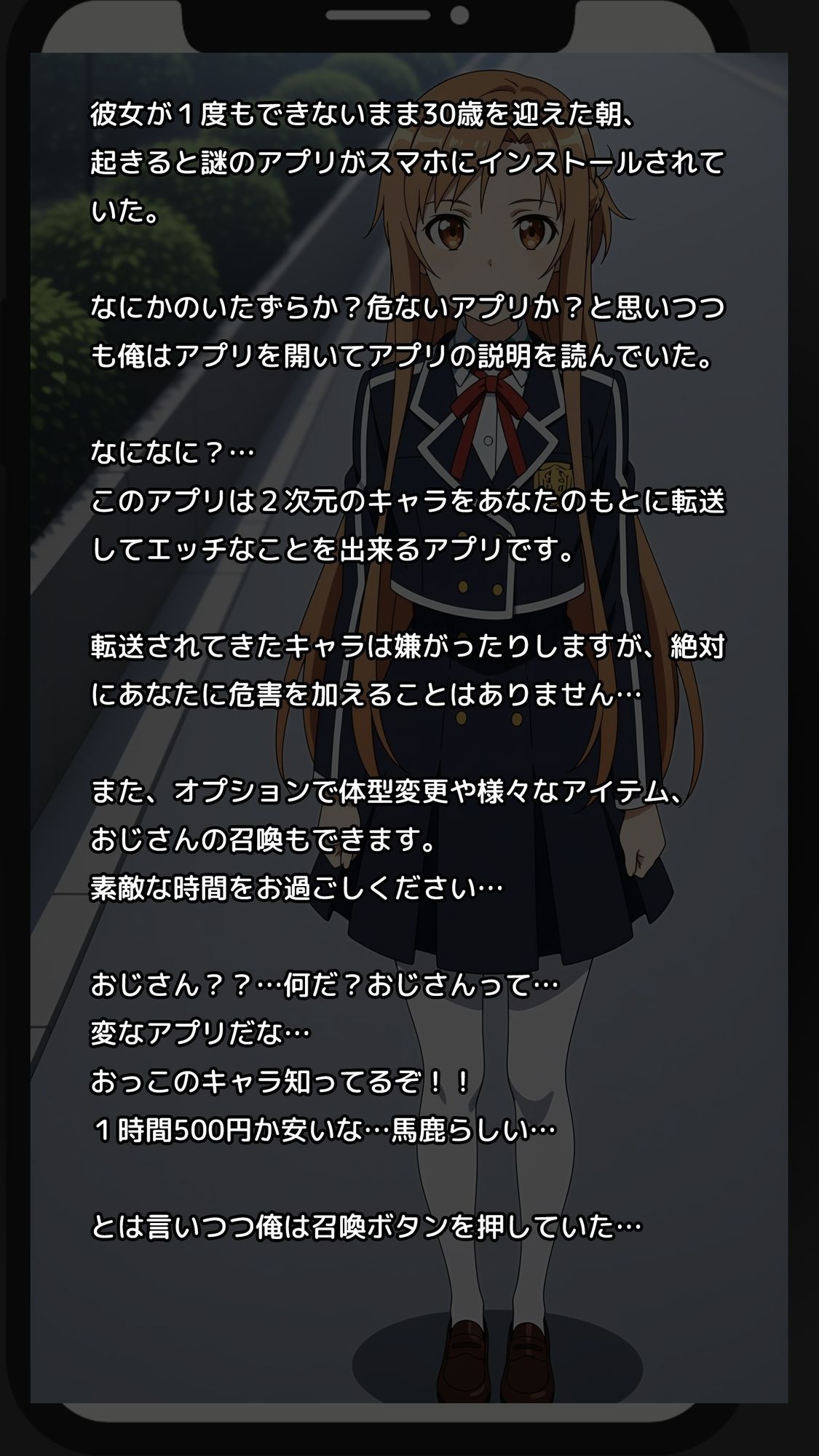 【一部セリフつき】Deliサモ☆ 美少女とおじさん強●召喚アプリ - 閃光の女騎士編 - 画像1