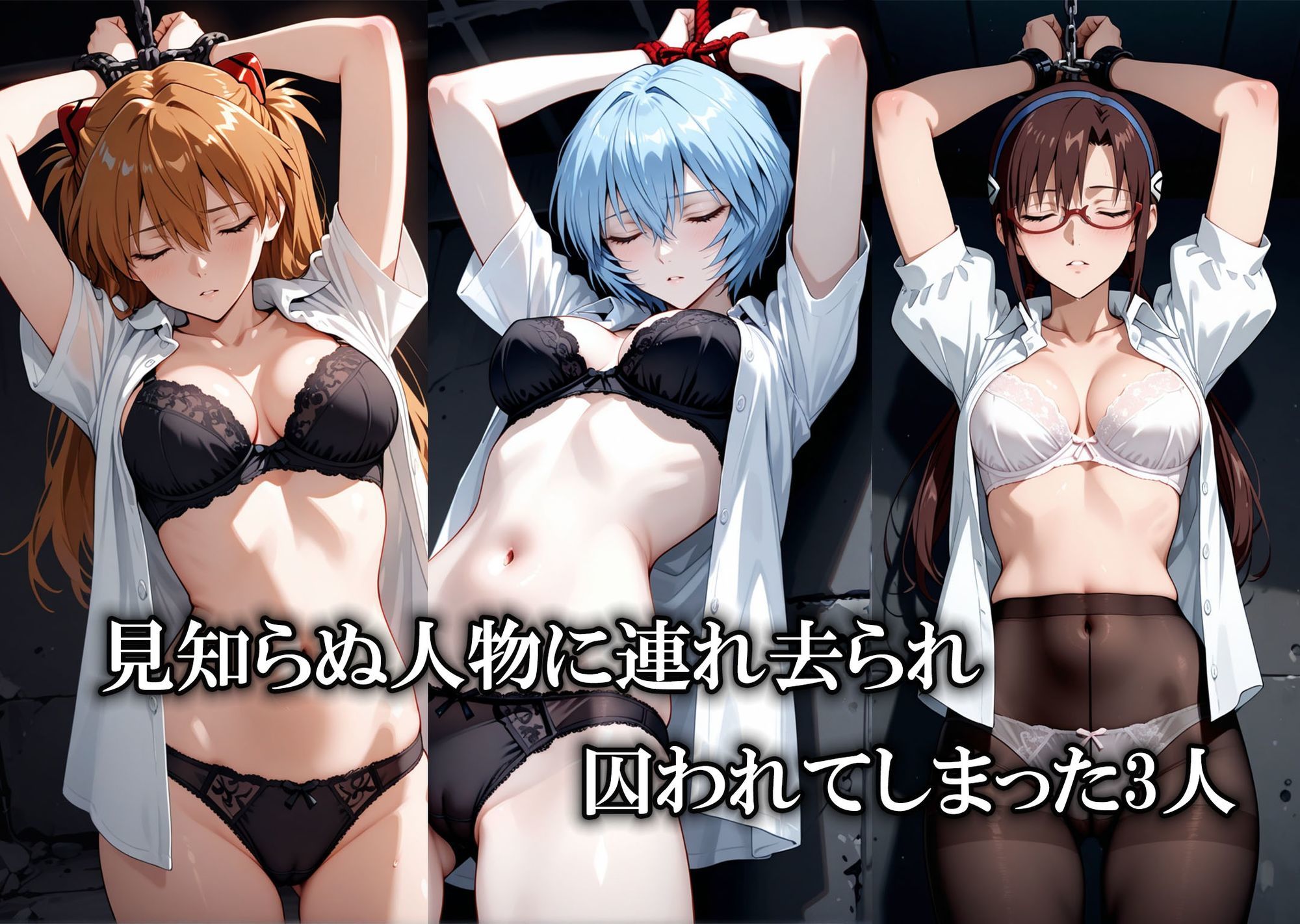 サンプル画像1:監禁ヒロインズ  連れ去られた女たち  アスカ・マリ・レイ編(うどん) [d_681316]