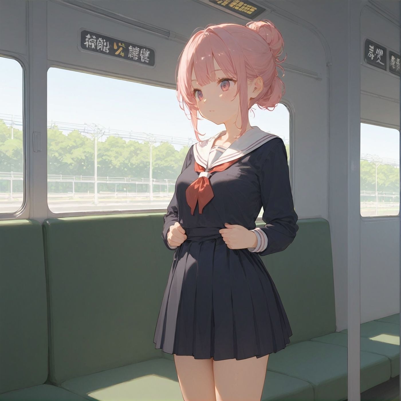 サンプル画像4:ビッチ用レ●プ車両！乗ったら終点まで乗り継ぎまくってください7【制服美少女の厳選CG300枚収録】(アオとハル) [d_681342]