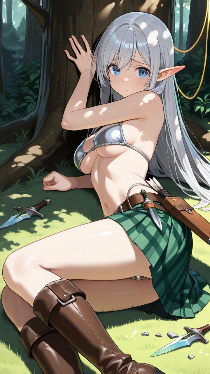巨乳エルフ 敗北と受難 美しき射手に降り注ぐ射精 画像9