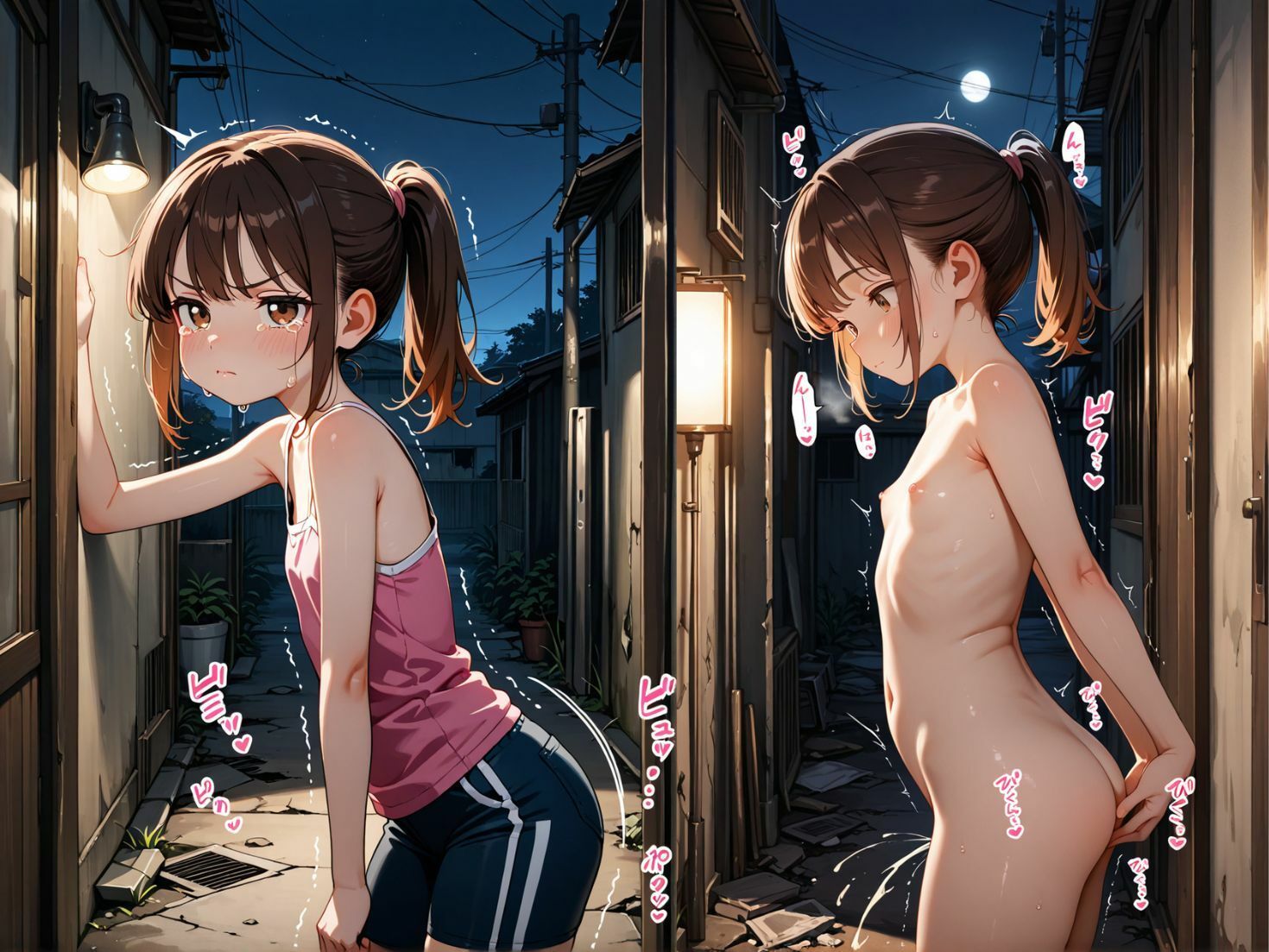 サンプル画像4:廃墟でミツけた俺の最高なオナペット！(ロリのりな女子校生ちっぱいランド) [d_681544]