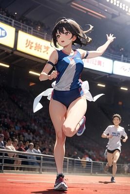 サンプル画像6:陸上女子(ワド鈴木) [d_681605]