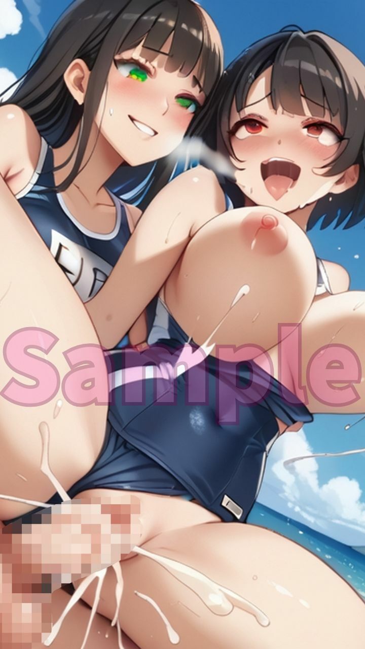 夏だ!海だ!スクール水着&ふたなり美女たちとビーチで大乱交パート4 画像7