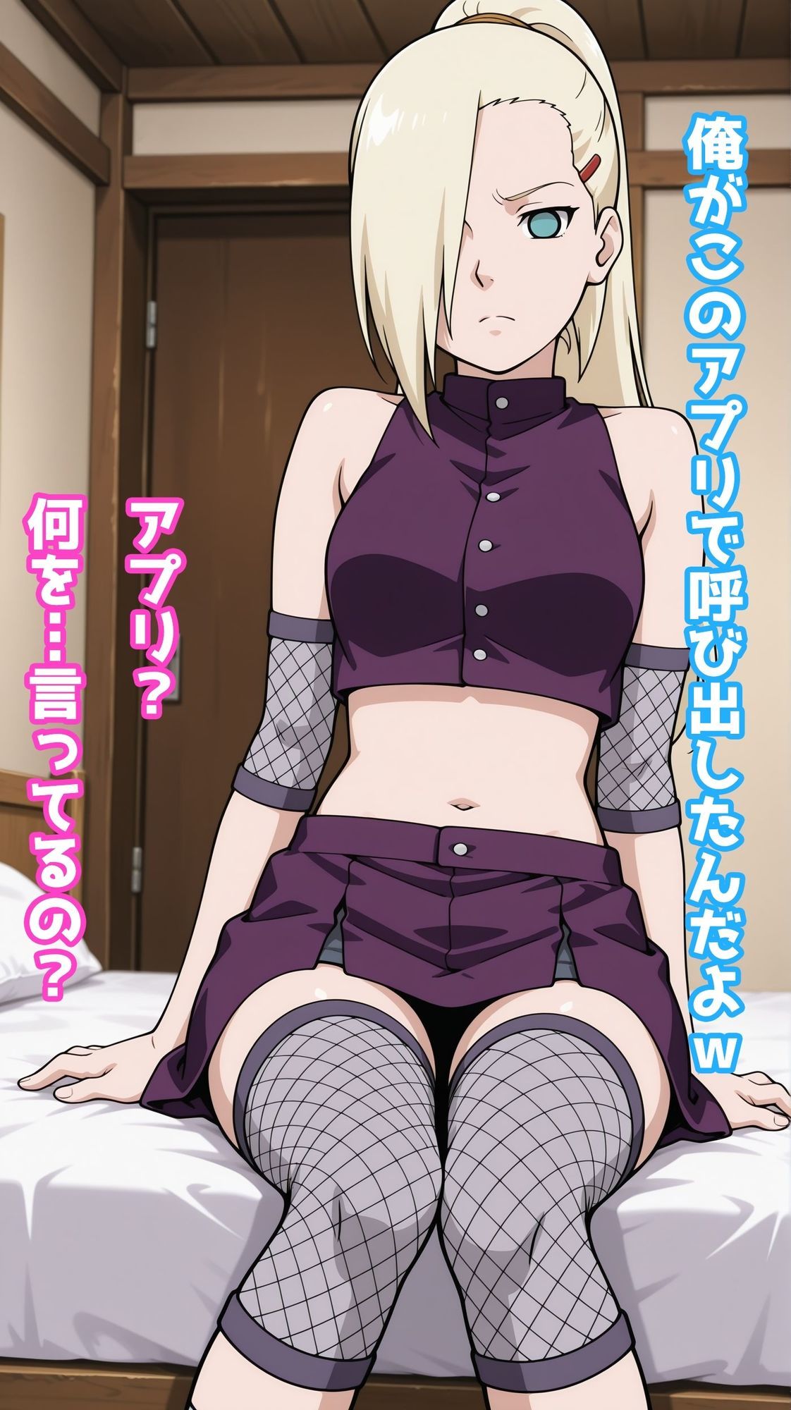 【一部セリフつき】Deliサモ☆ 美少女とおじさん強●召喚アプリ - 猪鹿蝶のくノ一編 - 画像2