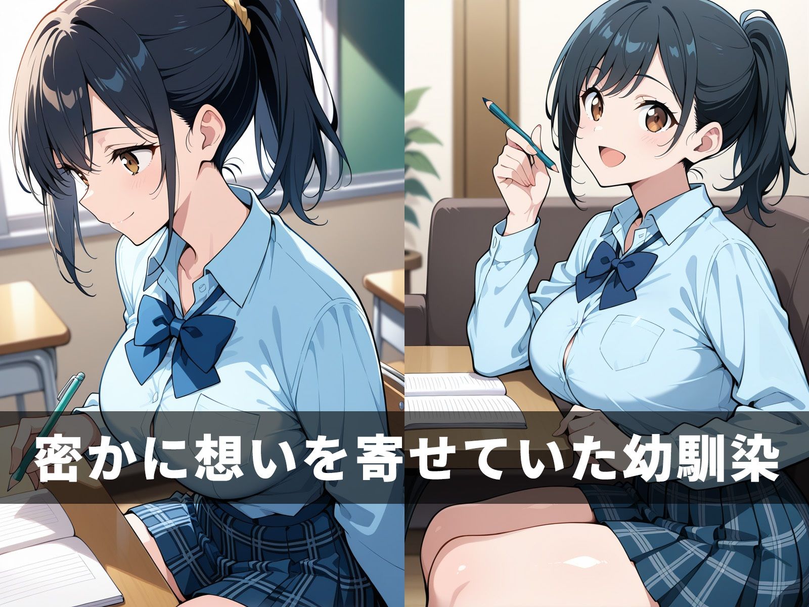 幼馴染女子校生と生ハメ種付けSEX 画像1