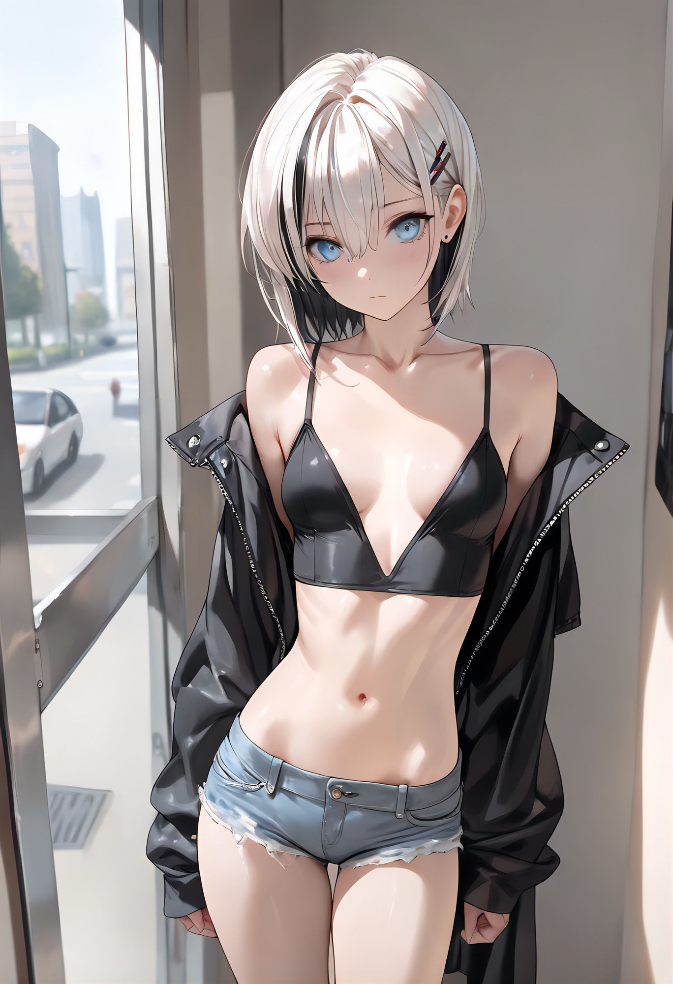 サンプル画像2:白髪ギャルが堕ちるまで(月と紐) [d_681824]