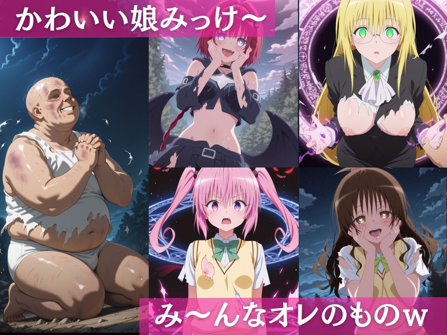 サンプル画像2:性魔術の支配  To L●VEる〜夜道〜(ボン太の大冒険) [d_681889]