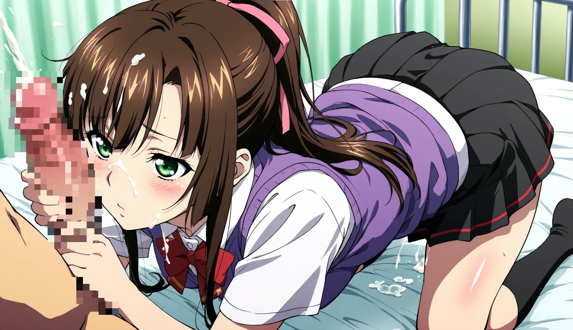 サンプル画像3:いつも好きな親友の女子を助ける優しいポニテお姉さんと・・・■(清純少女) [d_681901]