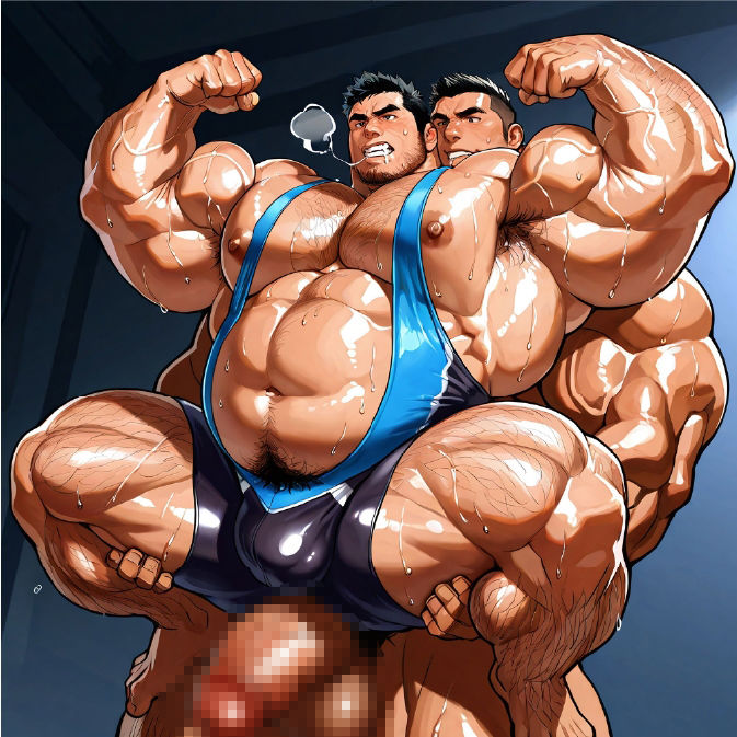 ガチムチ・マッチョ・ガチポチャゲイCG集71-レスリング特集 画像5