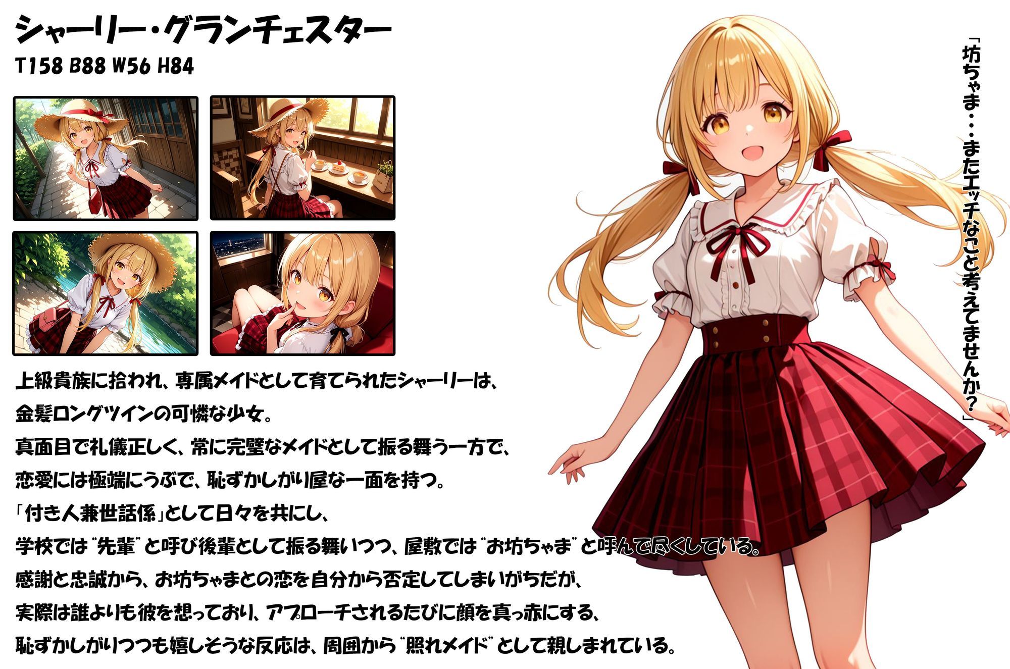 サンプル画像1:拾われメイドのシャーリー2 坊ちゃまの求婚を断ったらデキ婚狙いで夜まで孕ませる勢いでエッチされちゃったお話(えっちなメイド喫茶) [d_682234]