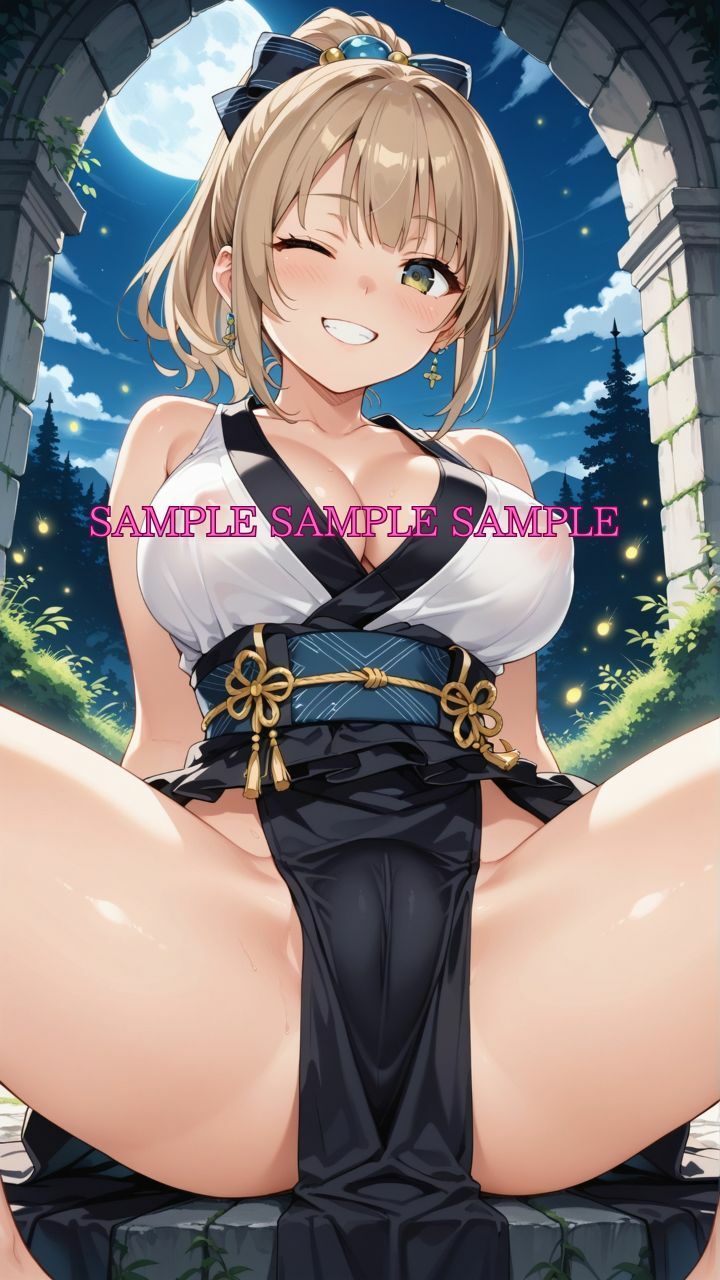 サンプル画像2:男女比1対10000の世界 忍者女子とセックスし放題でちんぽが乾く暇もないヤリ放題ハーレムライフ！！(TailorFetiAI-Pix) [d_682246]