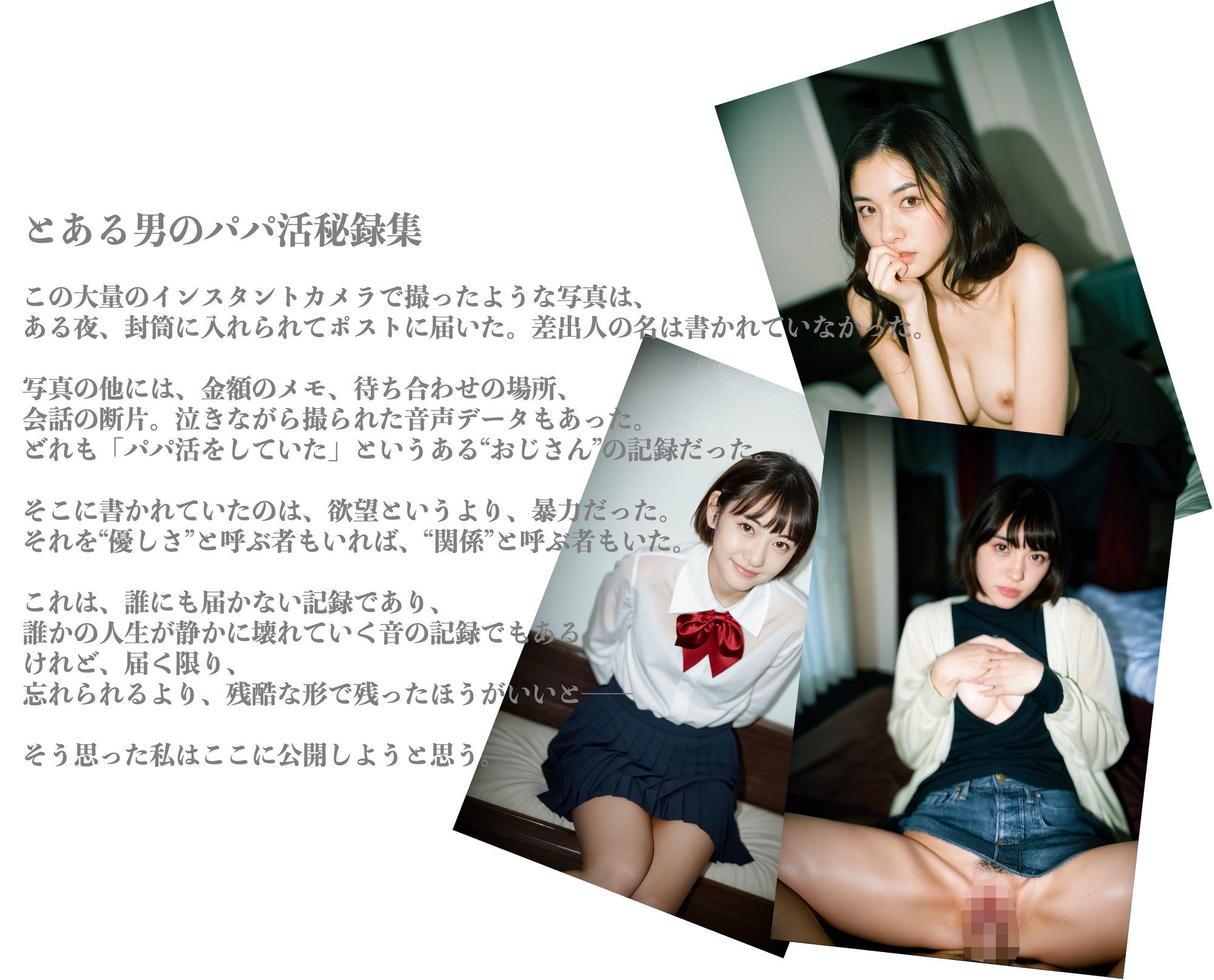 サンプル画像2:［写真集］とある男のパパ活秘録集(顔面最強美双子（AI2Twins）) [d_682269]