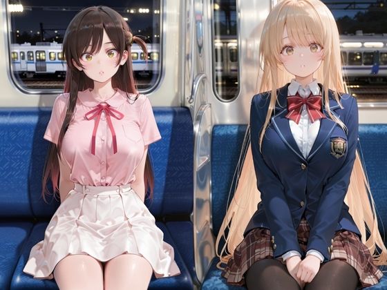 サンプル画像2:電車の中で股を開いて誘惑してくる女(Haru) [d_682372]