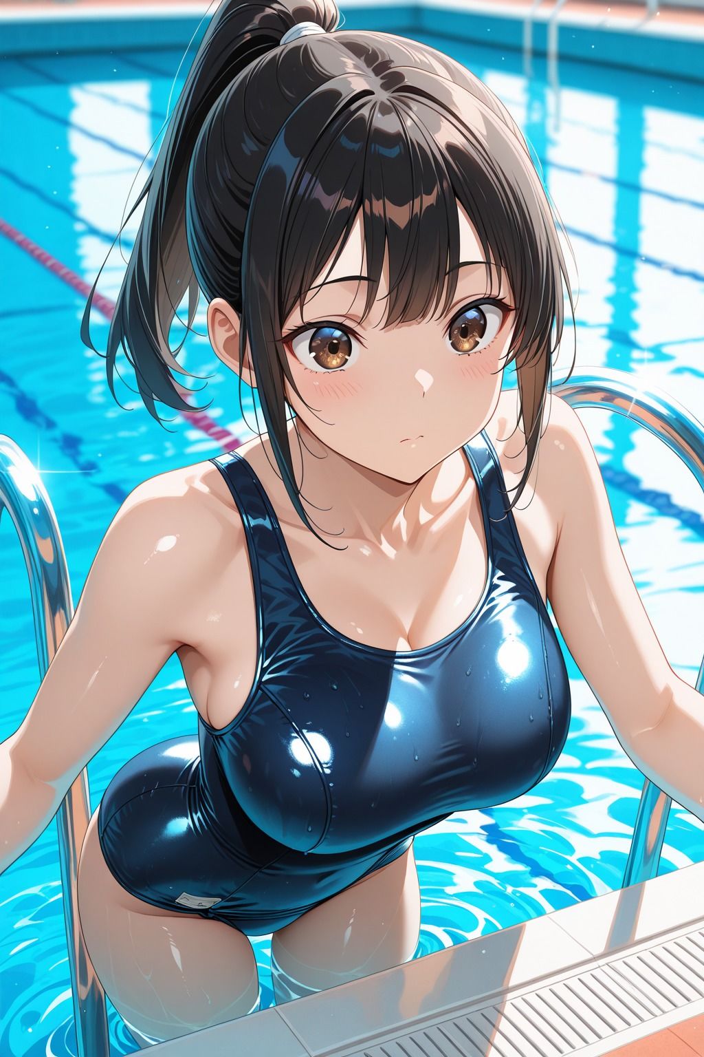 サンプル画像2:淫乱スク水女子校生に種付け(妄想生成ラボ) [d_682560]