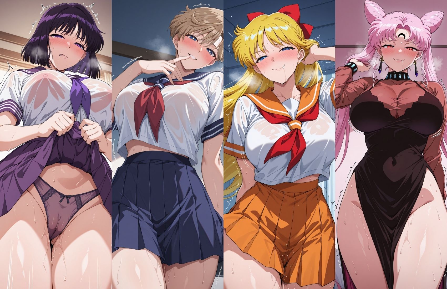 サンプル画像3:美少女戦士の敗北調教(AI美少女呪術師) [d_682583]