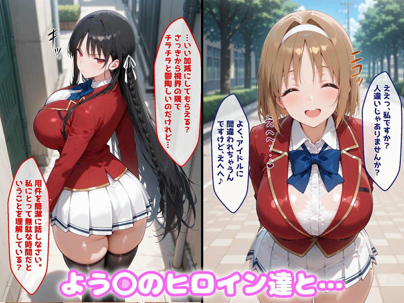 〇眠アプリで妊娠孕ませ よう〇のヒロインたちと膣内射精えっちする話 画像1