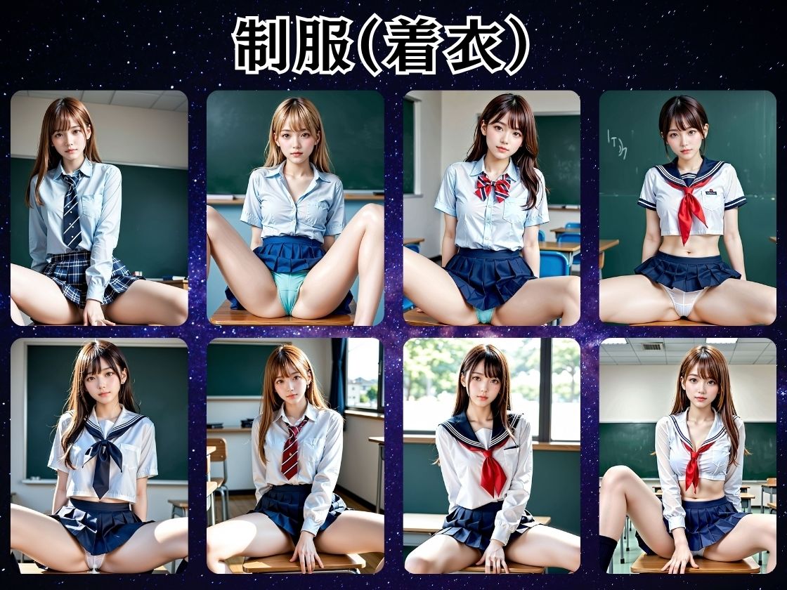 美少女M字開脚集3 画像1
