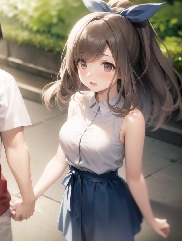 月岡〇鐘の野外デート 画像1