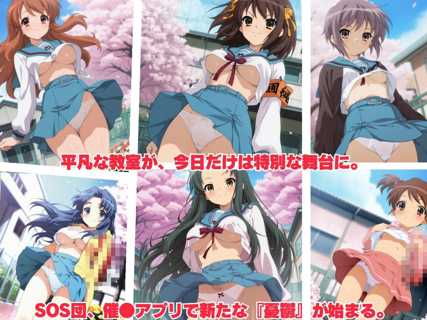 サンプル画像1:【寝取られ】SOS団全員孕ませ  〜催●ハーレム大作戦〜(種付けハーレム王国) [d_682806]