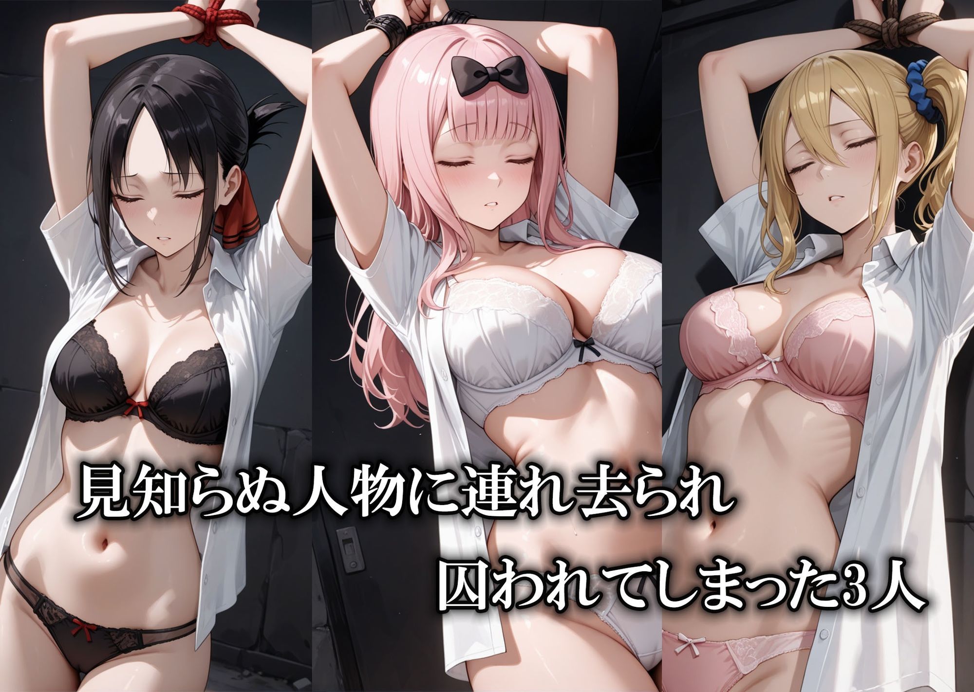 サンプル画像1:監禁ヒロインズ  連れ去られた女たち  四〇かぐや・藤〇千花・早〇愛編(うどん) [d_682857]