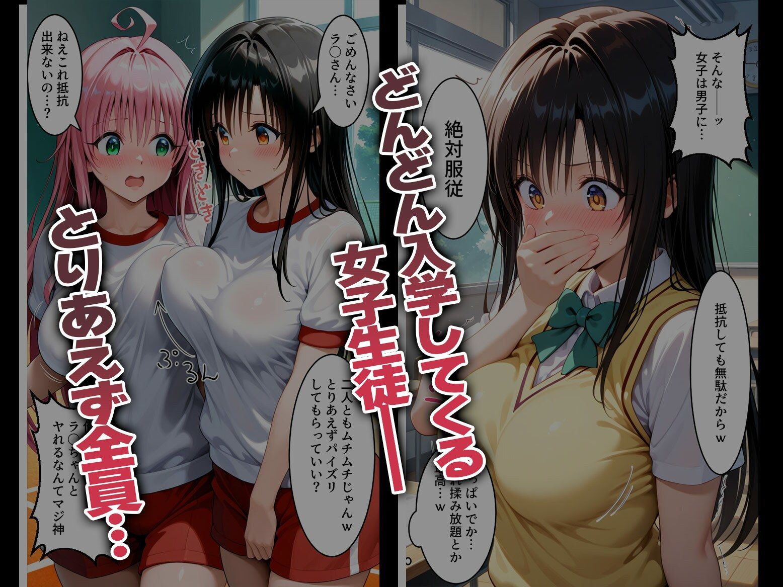 強●性処理学校 私たちこのクラスのオナホです 古手●唯&ラ●編4
