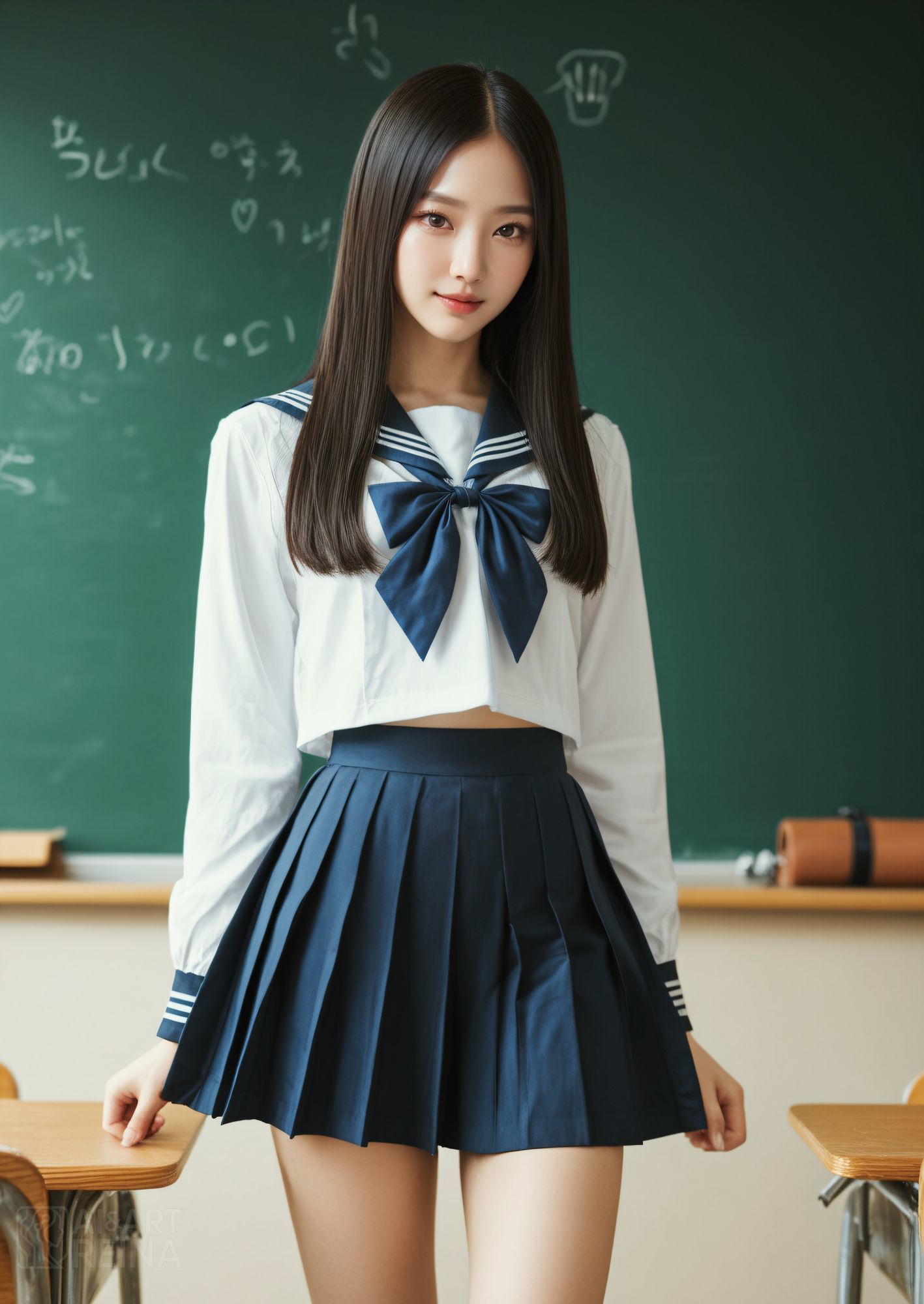 サンプル画像1:委員長しずかの堕落〜生意気な裏垢生徒を完全支配〜＜裏垢流出＞（実写系）(AI＆ART Reina) [d_682886]