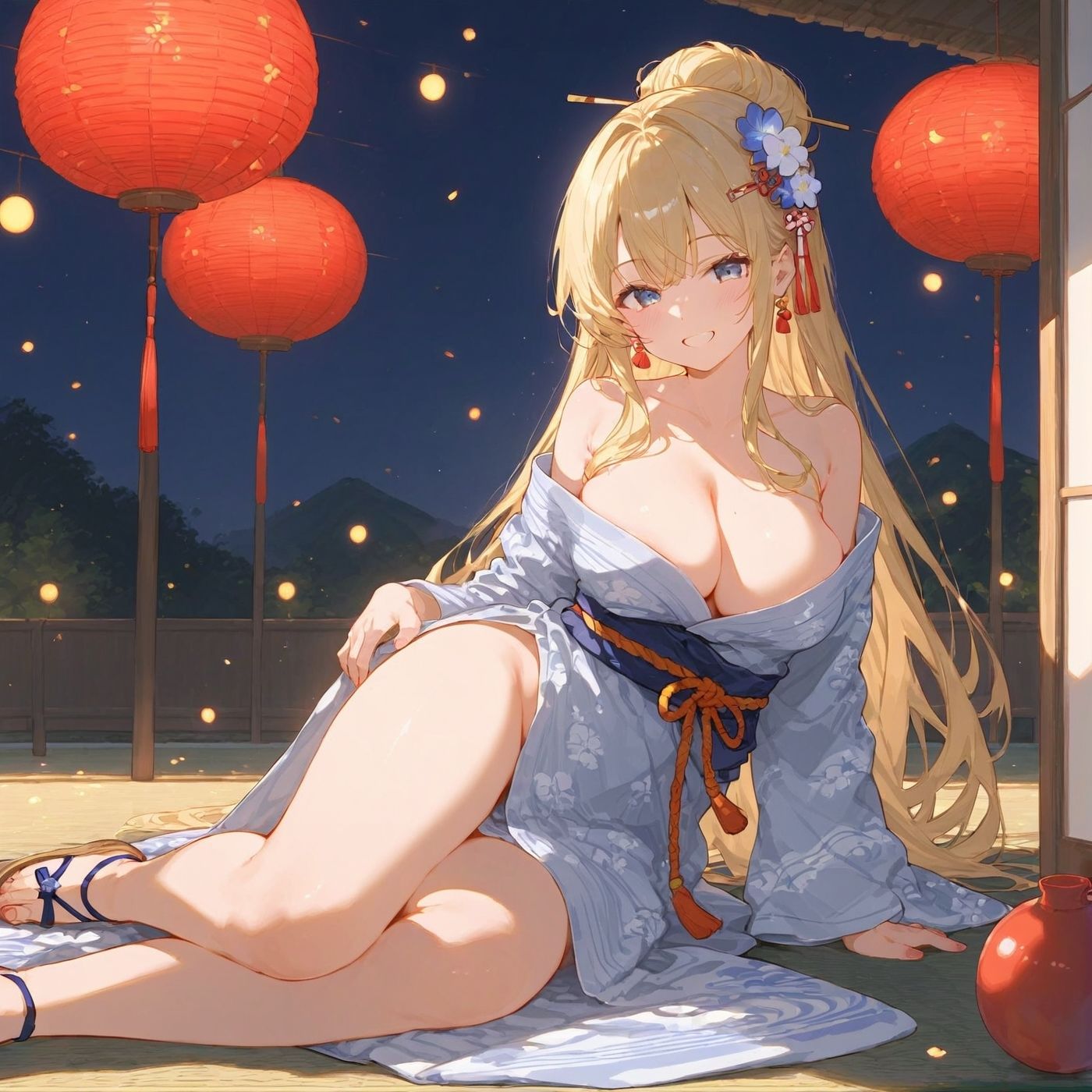 サンプル画像6:浴衣、、、どう？【浴衣美少女八の厳選CG221枚収録】(アオとハル) [d_682926]