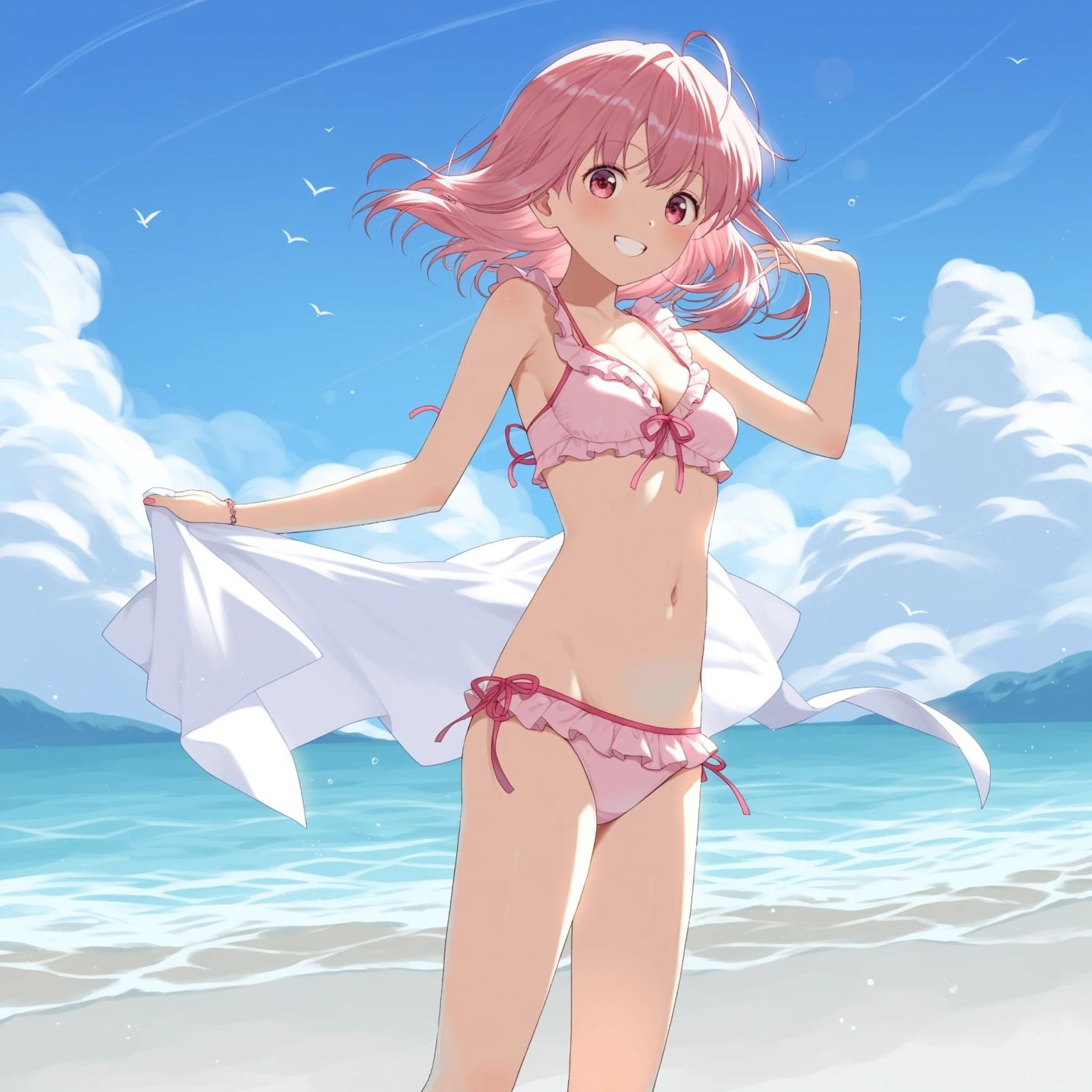 サンプル画像6:CUTIE PIE – 水着の甘カワちゃんと青姦中出し夏じまい(OTSUJYO) [d_682943]