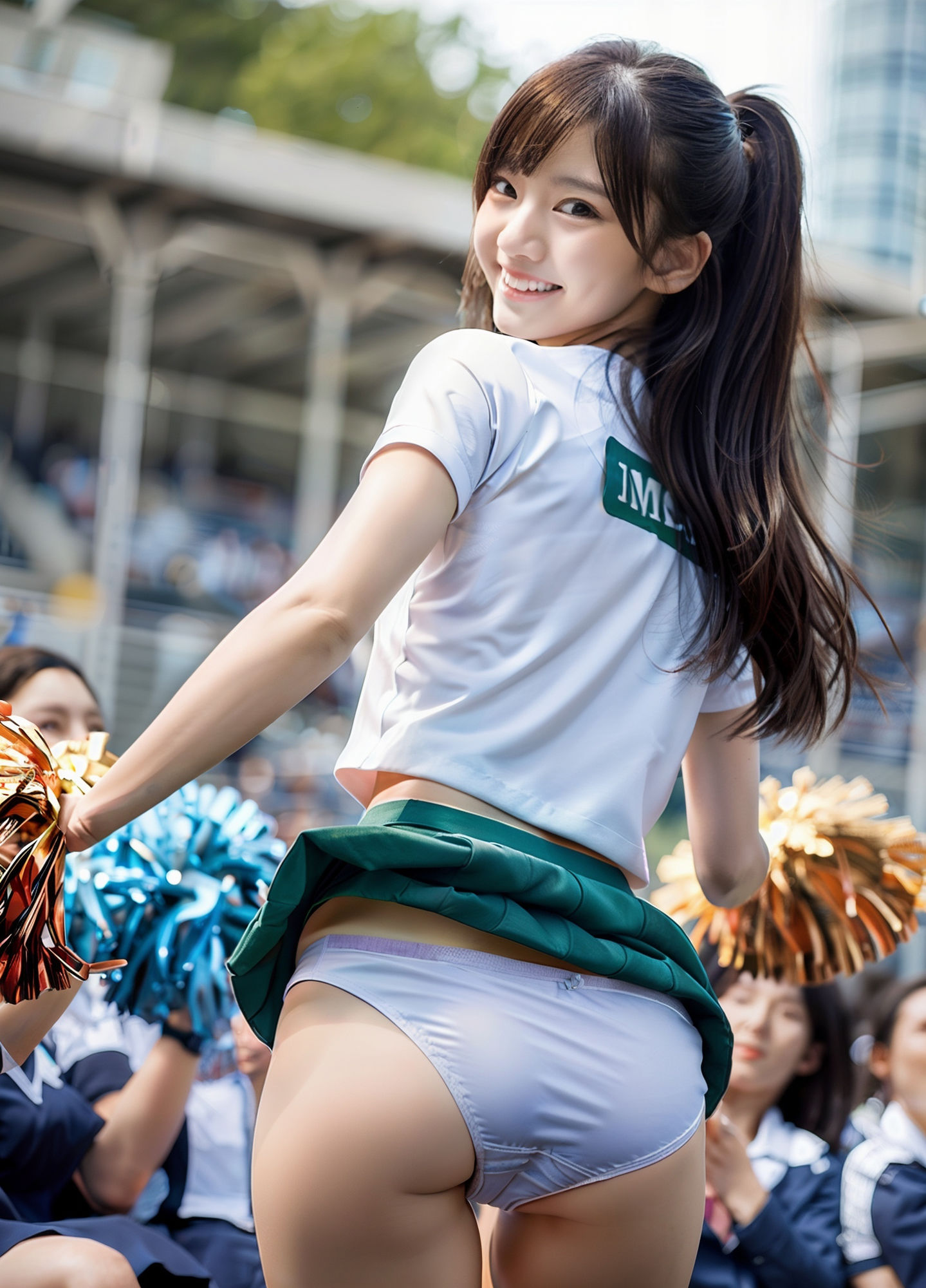 【動画】アンダースコートを忘れてしまったチアガール 画像8