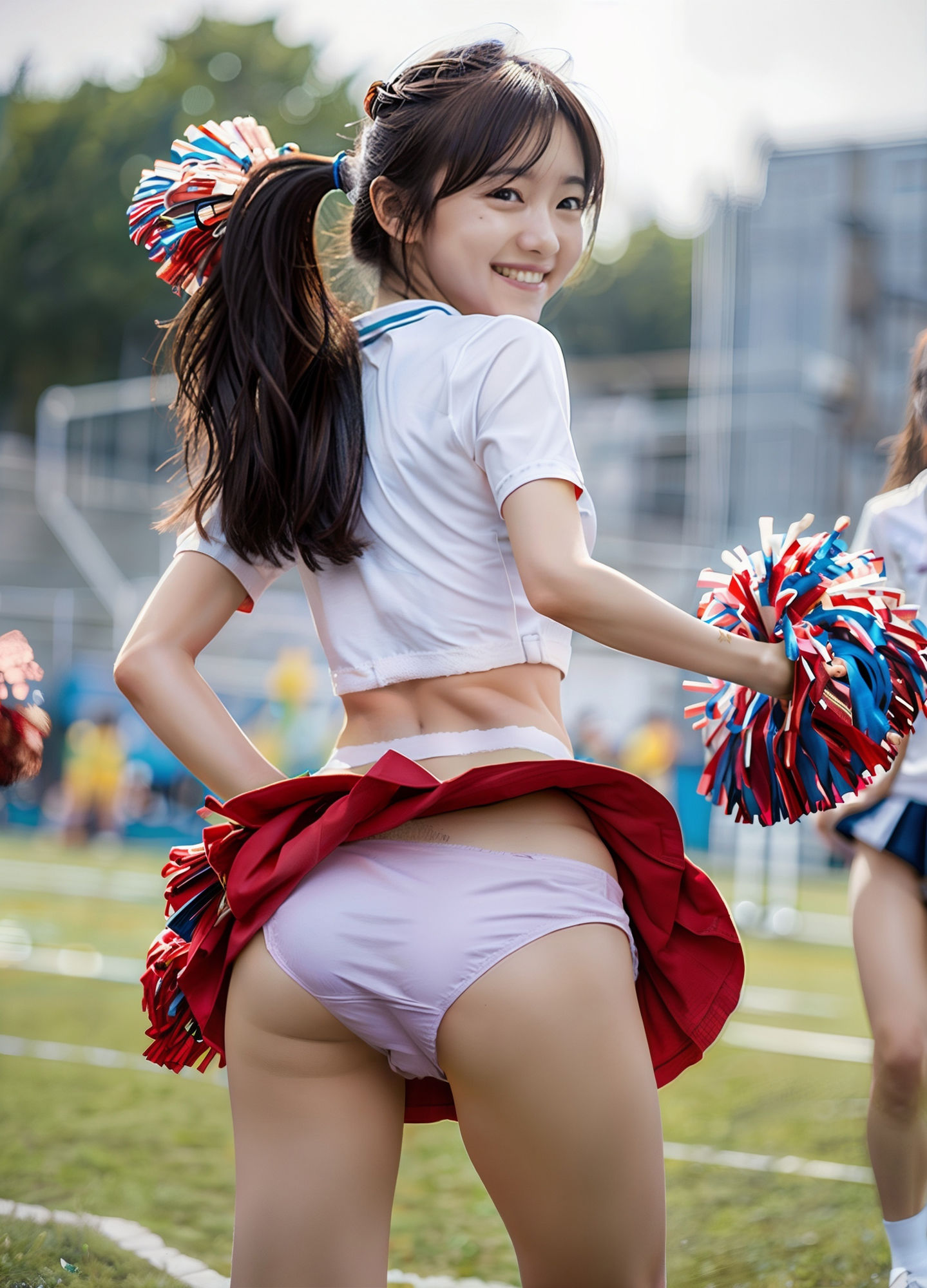 【動画】アンダースコートを忘れてしまったチアガール 画像9