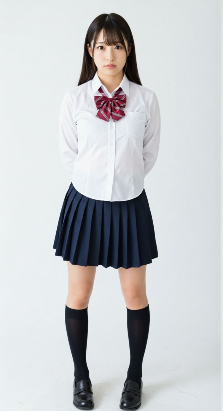 サンプル画像4:制服女子を脱がせてぶっかけろ！(美女おじ) [d_682997]