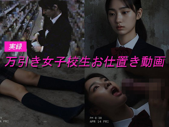 万引き女子校生のお仕置き謝罪動画 4【Blue Frames】