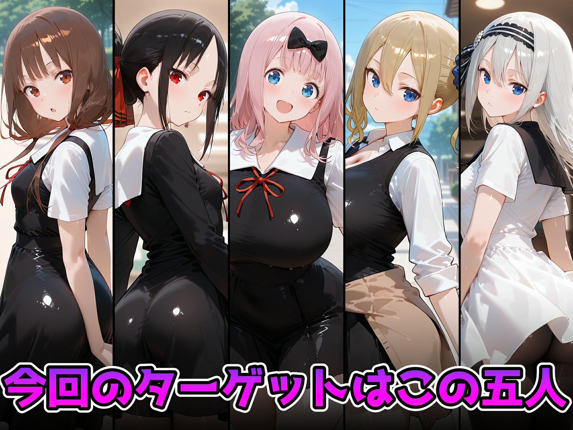 サンプル画像1:抵抗できないヒロインたちを快楽堕ちさせてみた  か〇や様は告らせたい編(朱月) [d_683076]