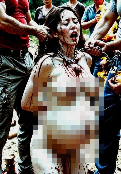 サンプル画像6:紛争で夫を殺され、敵に捕らえられて性欲処理道具にされた未亡人妊婦の写真集【全248枚】(妊婦、母乳、授乳愛好会) [d_683126]