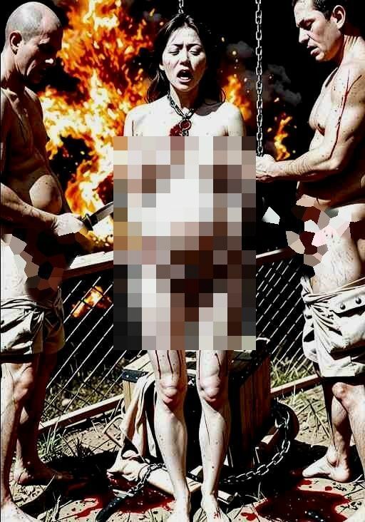 紛争で夫を殺され、敵に捕らえられて性欲処理道具にされた未亡人妊婦の写真集【全248枚】 画像7