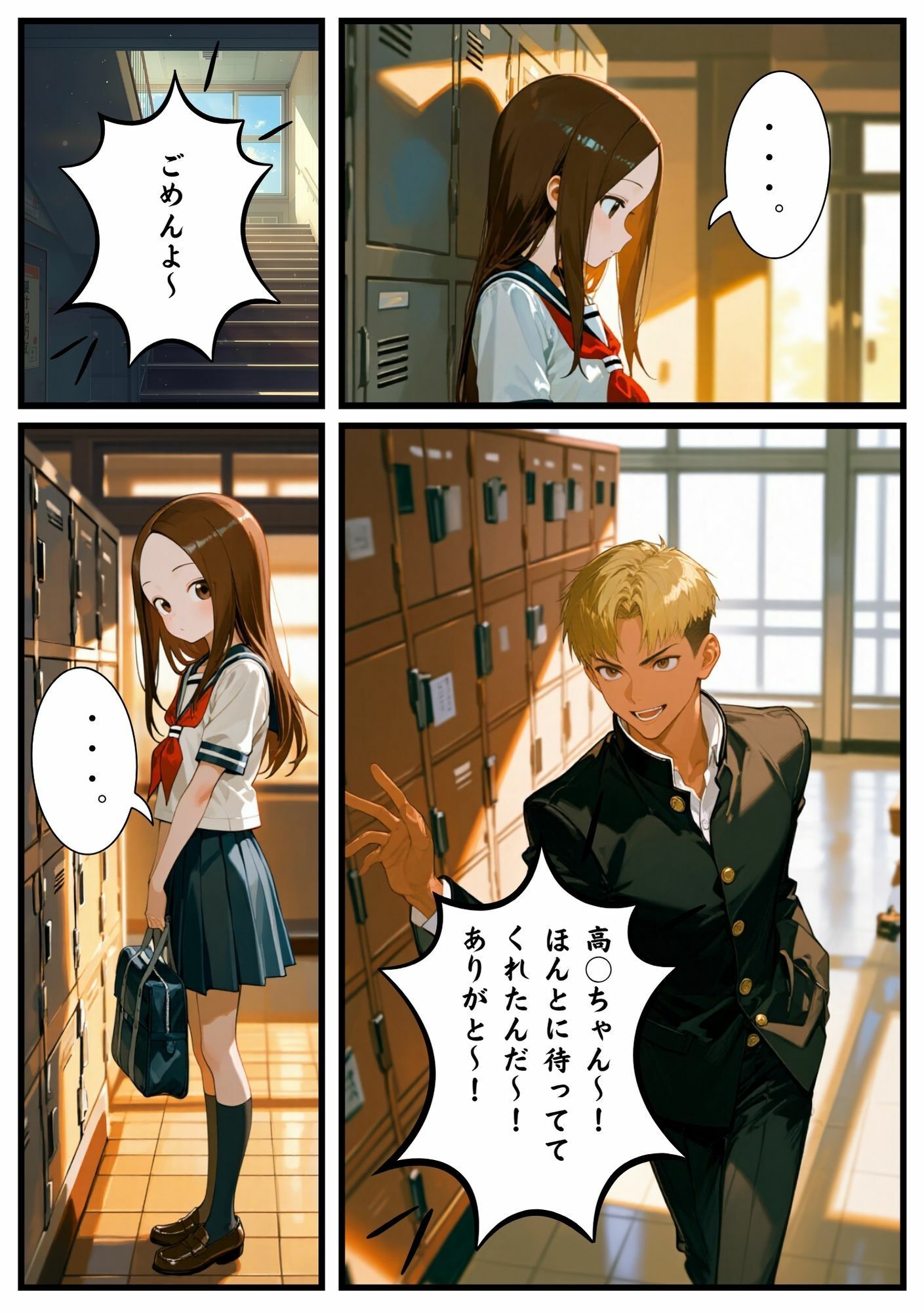 ［CG漫画］VSイケメン先輩（NTR作品・逆転あり） サンプル画像 3